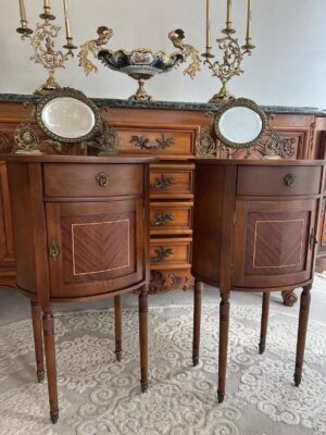 Art Deco laikotarpio spintelių su veidrodžiais komplektas  "Cabinets de Nuit - Jovitti Edition"