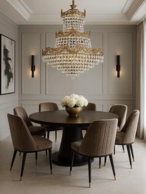 Vintažinis krištolo sietynas "Cascade Royale"