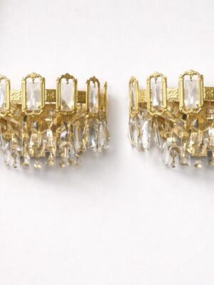 Dailučiai ir prabangūs sieniniai šviestuvai "Cristallo Oro"