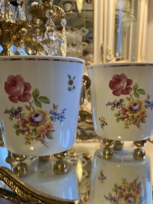 Vintažiniai porceliano vazonėliai, GDR Ilmenau (1972–1976)