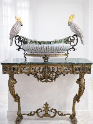 Vintažinė dekoratyvi bronzos konsolė "Versailles Hall"