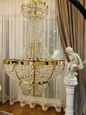 Prabangus krištolo sietynas "Lusso di Cristalli"