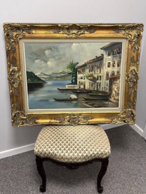 Vintažinis paveikslas ant drobės "Italy"