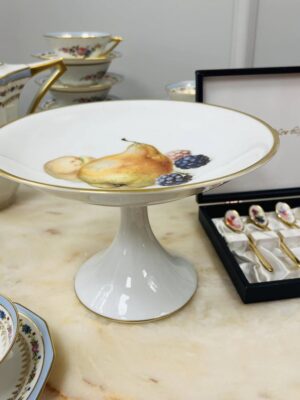 Vokiško „Thomas Bavaria“ porceliano pyraginė ant kojelės