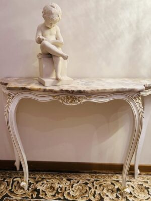 Atnaujinta balta konsolė su marmuru "White Provance - Jovitti Edition"