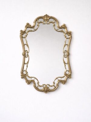 Vintažinis puošnus pakabinamas bronzos veidrodis "Isabella"