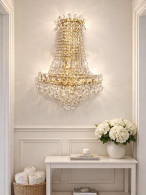 Prabangus krištolo sieninis šviestuvas "Isabelle de Cristal"