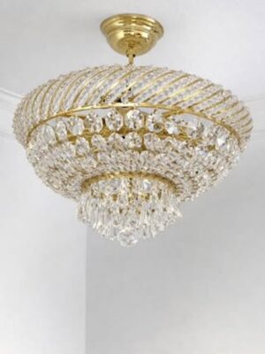 Naudoti, vienodos stilistikos krištolo šviestuvai "Duo Classico"