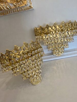 Puošnūs krištolo sieniniai šviestuvai "Eclat Classique"