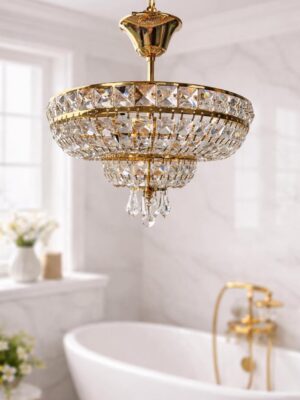 Nedidukas puošnus krištolo šviestuvas "Aureo Swarovski"