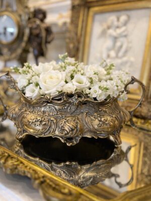 Vintažinė žalvarinė "Jardiniere"