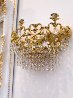 Puošnūs krištolo sieniniai šviestuvai "Royal Celisse"