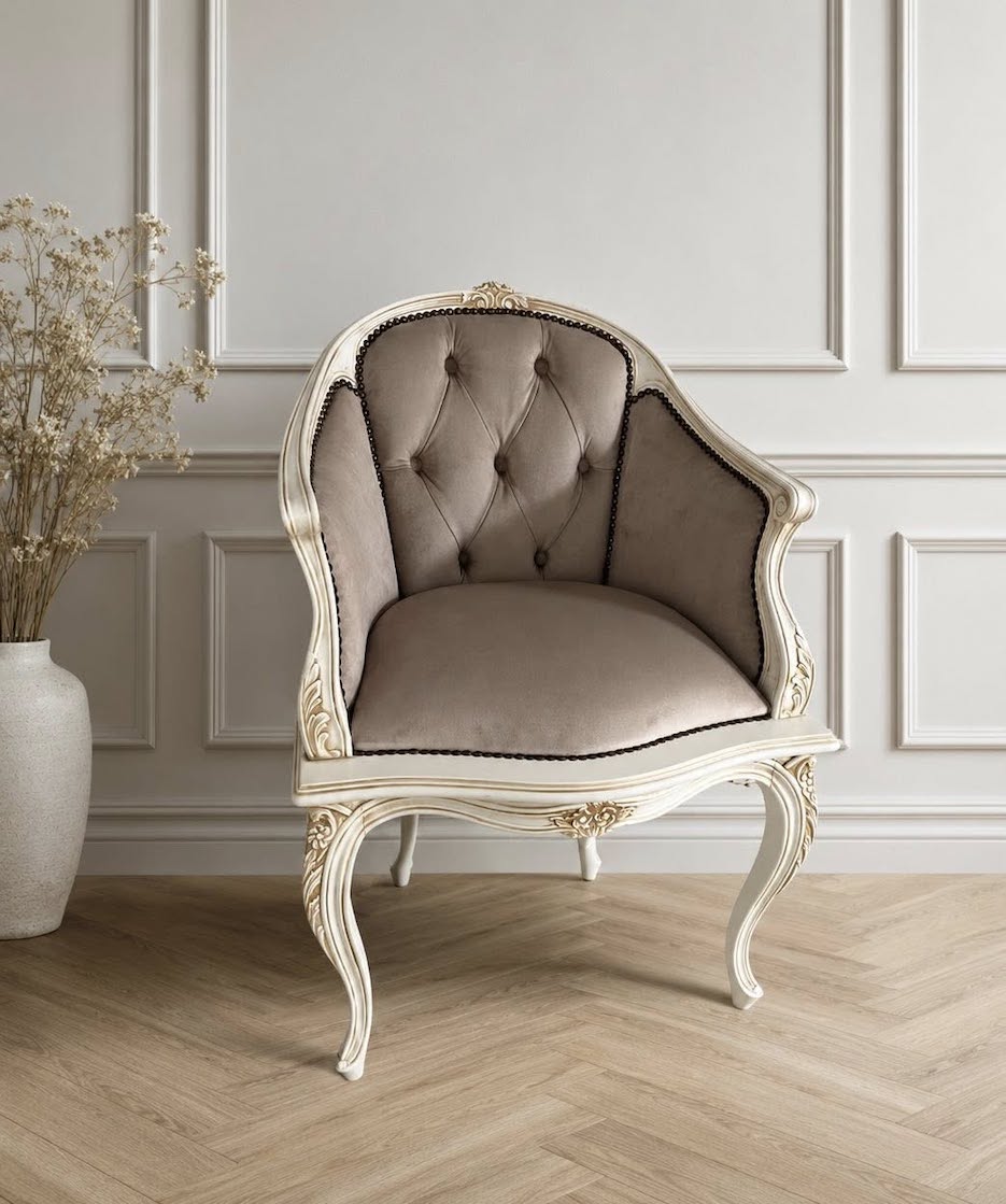 Vintažinė atnaujinta kėdė " Luna - Jovitti Edition" - Image 3