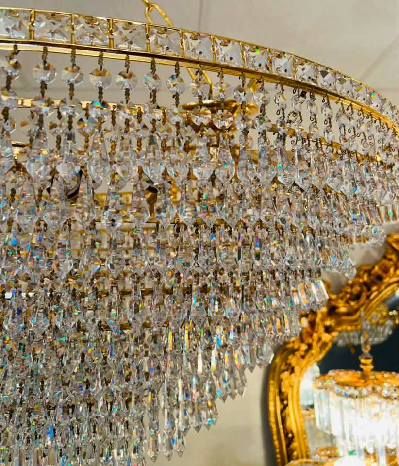 Pailgos formos naudotas krištolo sietynas "Luce di Diamante" - Image 4